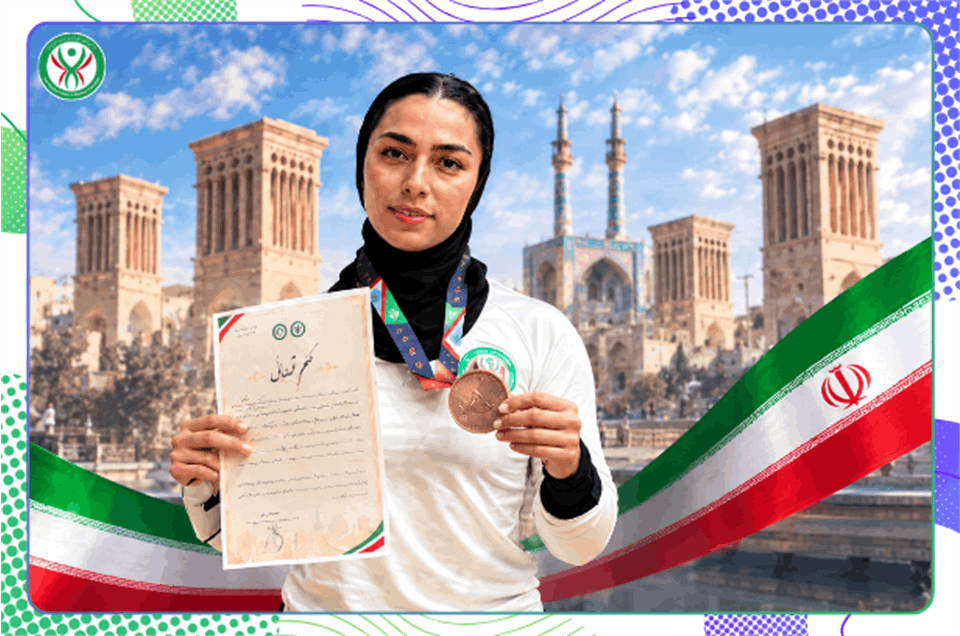 🏆 درخشش بانوی ورزشکار خراسان رضوی در مسابقات کار با دستگاه و ابزارهای آمادگی جسمانی قهرمانی کشور